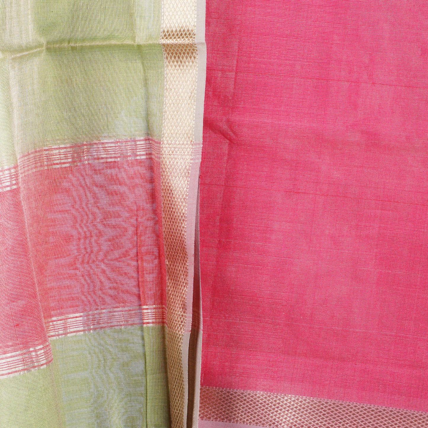 Maheshwari Tissue Dress Material With zari Border