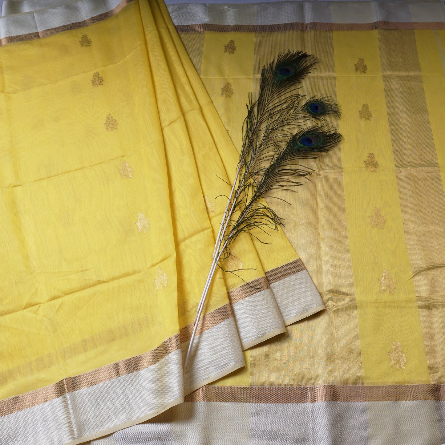 MAHESHWARI HEAVY ZARI PALLU SAREE