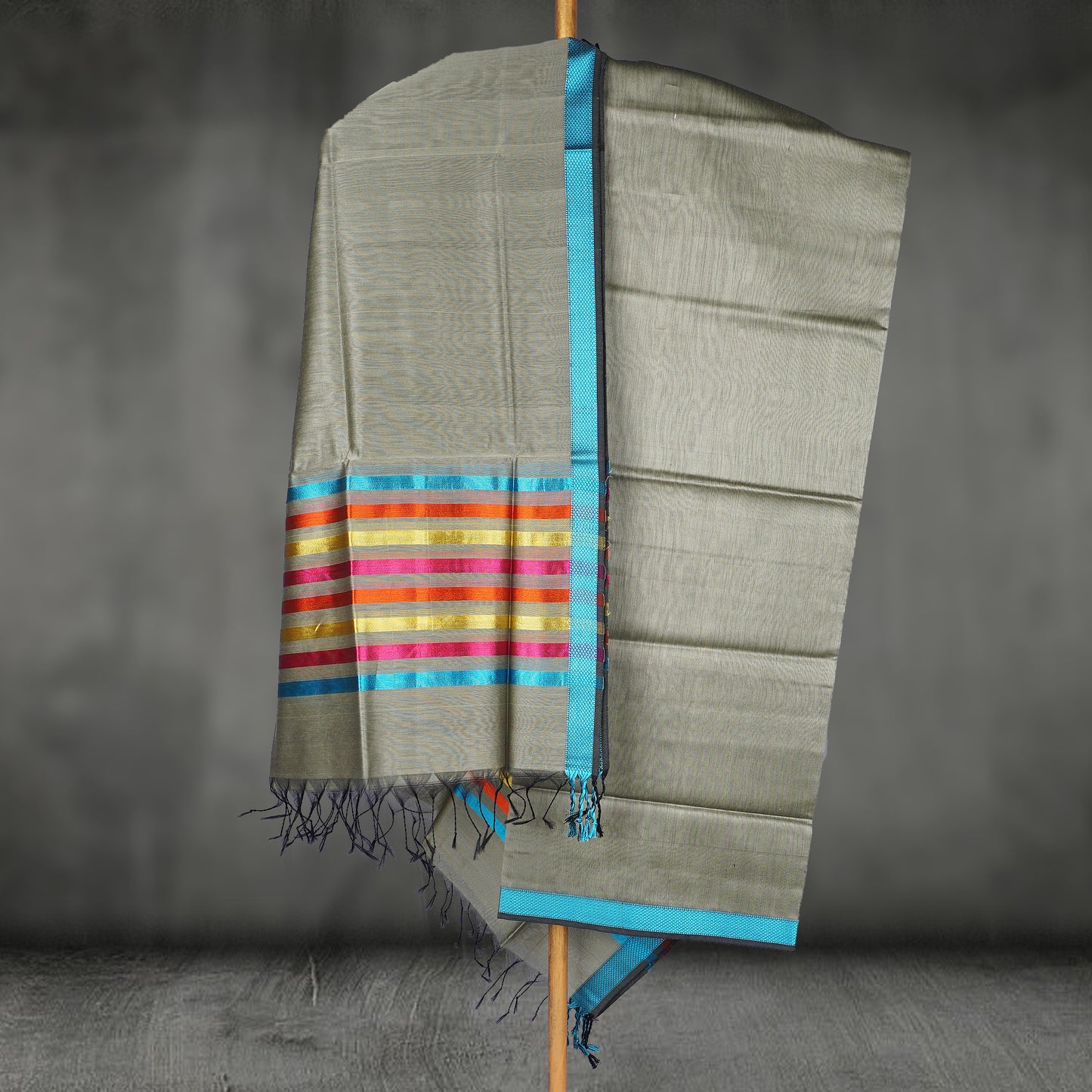 Maheshwari Dress Material With Resham Border