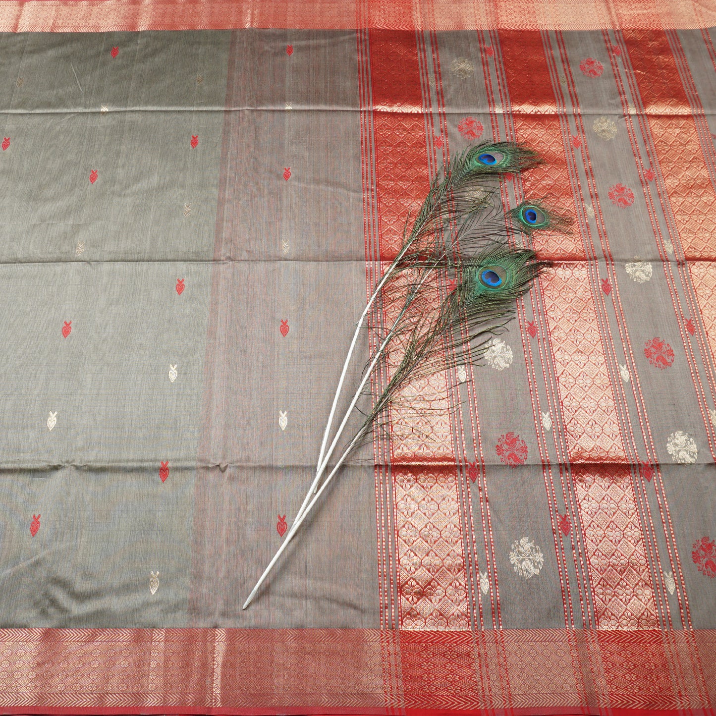 MAHESHWARI HEAVY ZARI PALLU SAREE