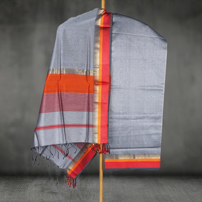 Maheshwari Dress Material With Resham Border