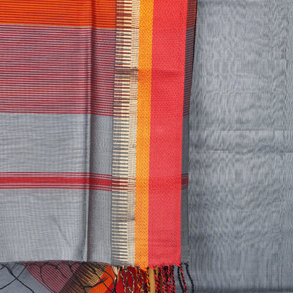 Maheshwari Dress Material With Resham Border