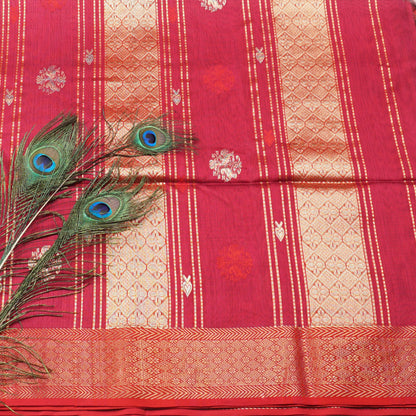 MAHESHWARI HEAVY ZARI PALLU SAREE