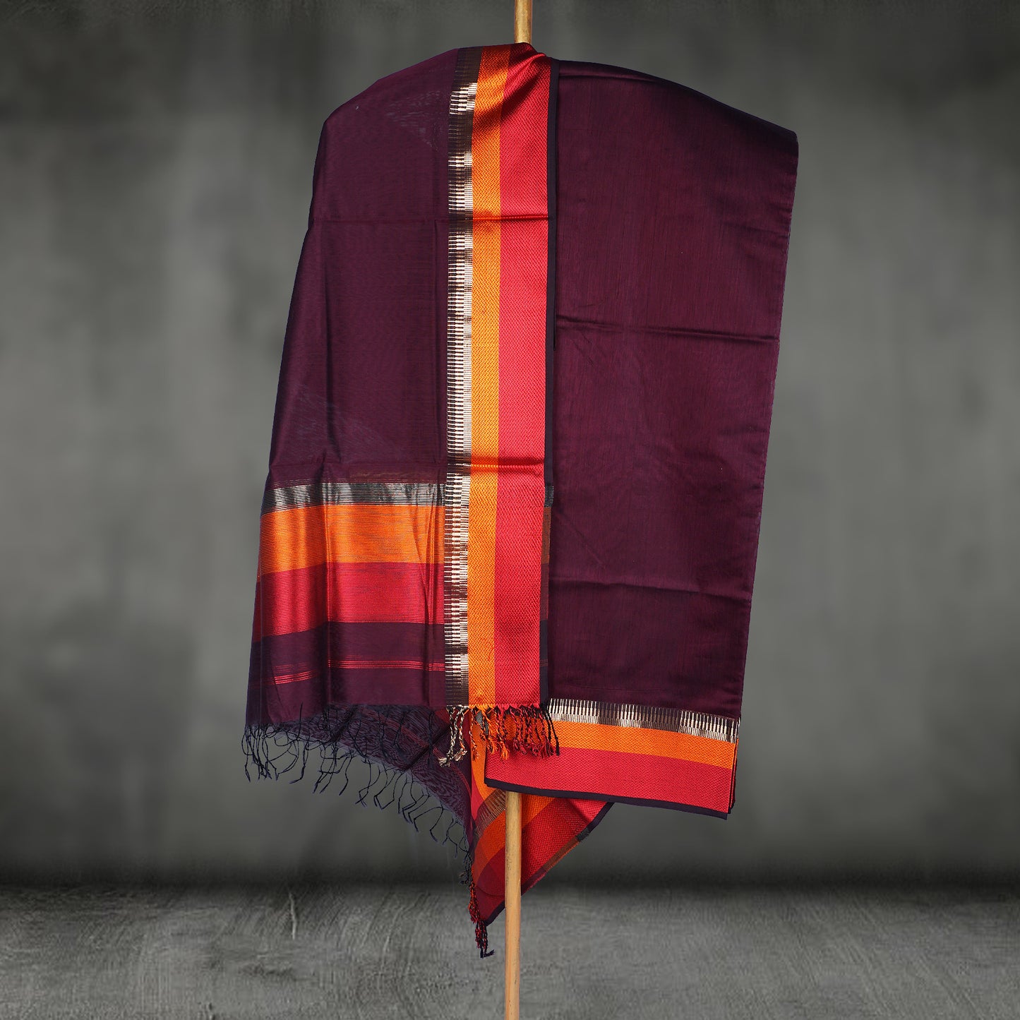 Maheshwari Dress Material With Resham Border