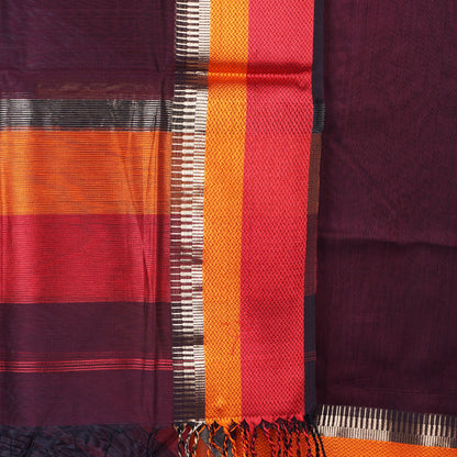 Maheshwari Dress Material With Resham Border