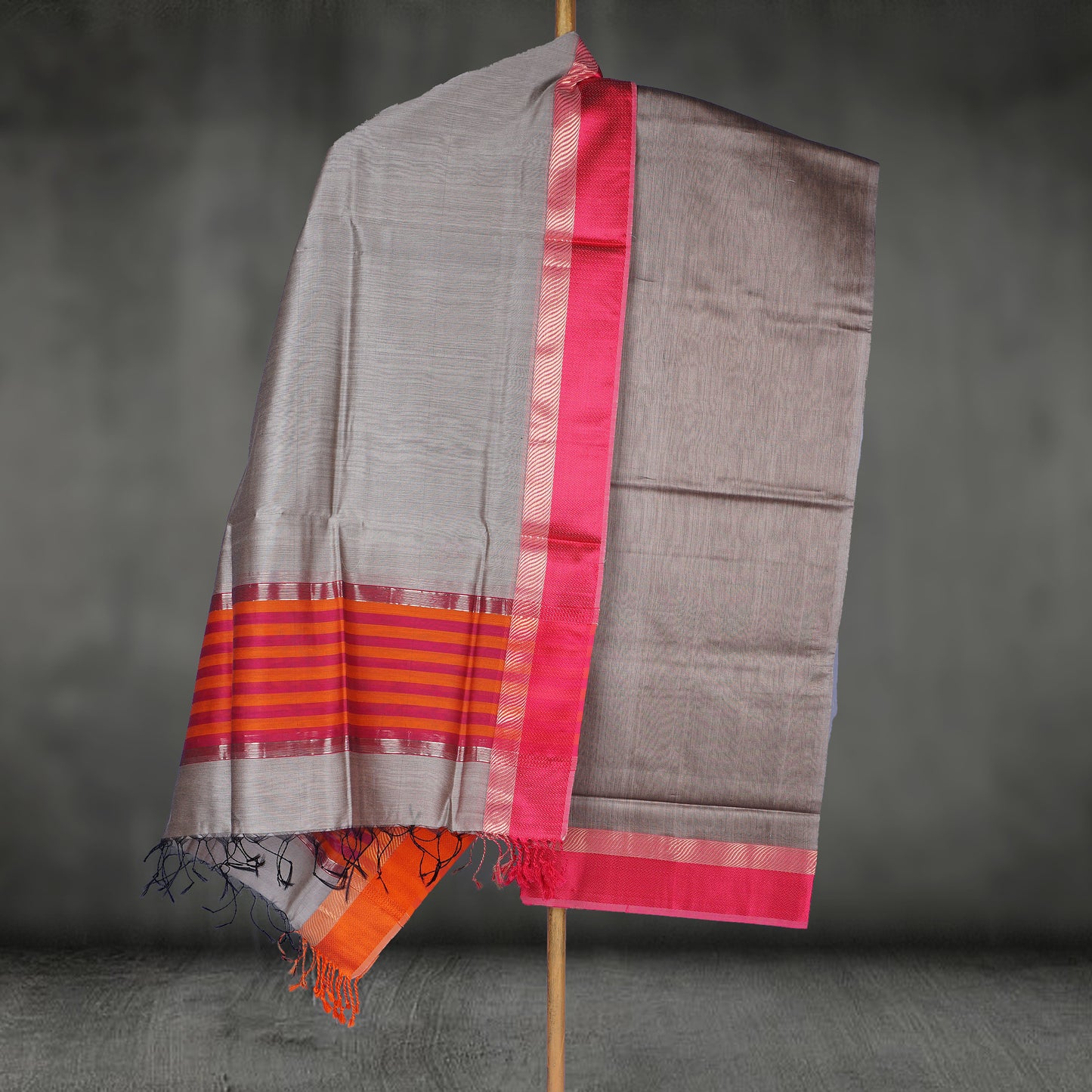 Maheshwari Dress Material With Resham Border