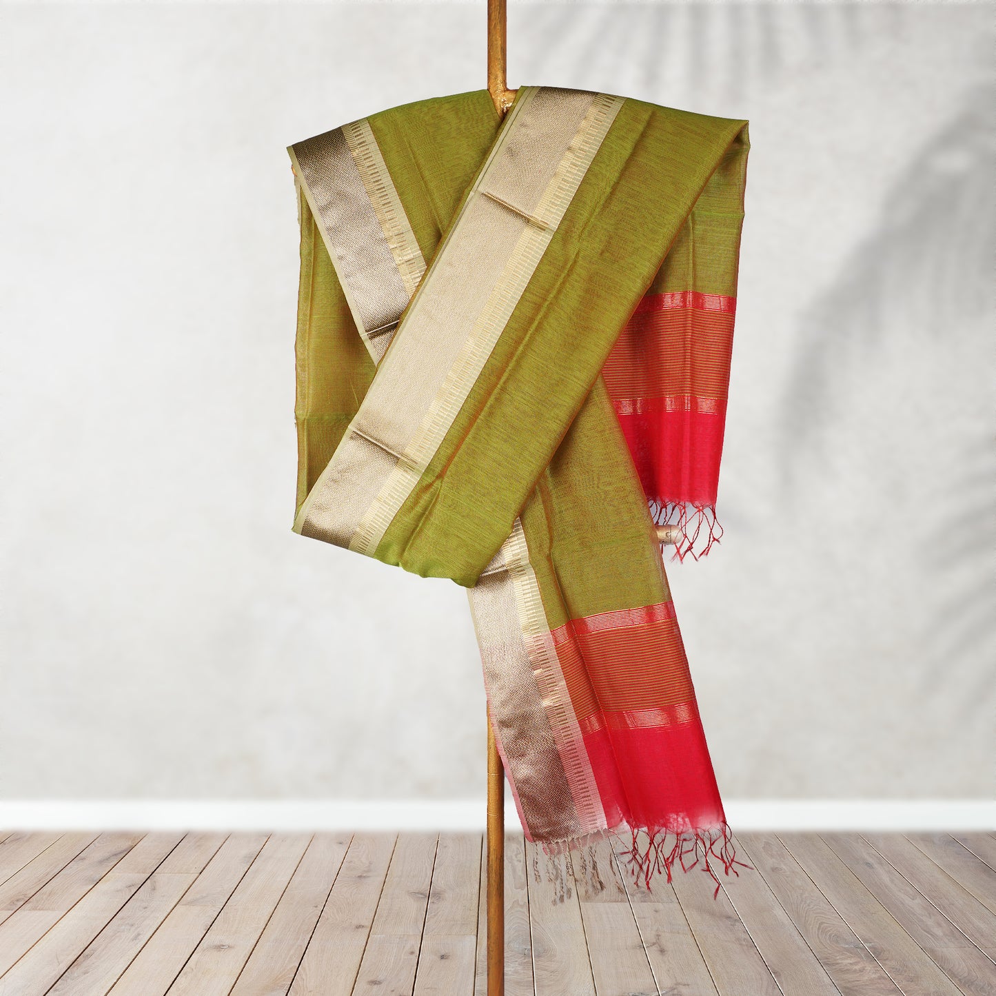 MAHESHWARI RESHAM BORDER DUPATTA