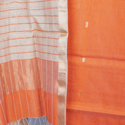 Maheshwari Checks Dress Material With motifs