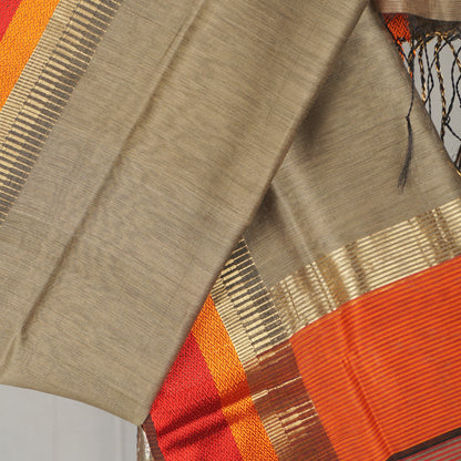 MAHESHWARI MULTI COLOR RESHAM BORDER DUPATTA