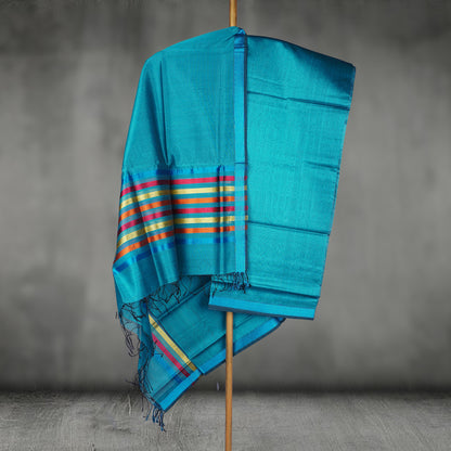 Maheshwari Dress Material With Resham Border.