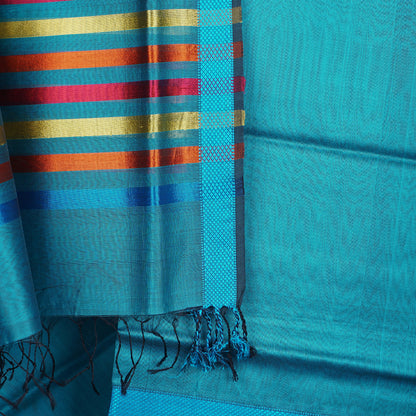 Maheshwari Dress Material With Resham Border.