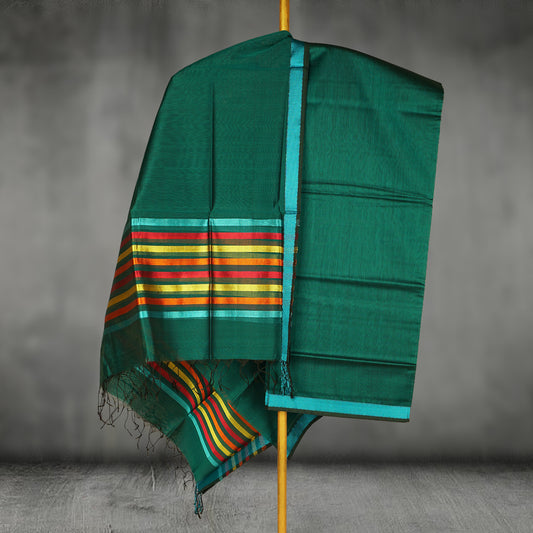 Maheshwari Dress Material With Resham Border
